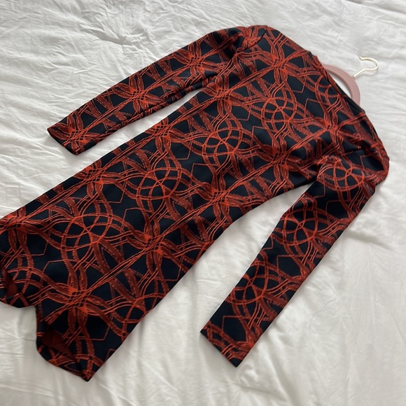 Zara patterned long sleeved mini dress - Picture 5 of 5